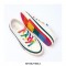 Castro Rainbow Canvas Lace-Up Sneakers - Yellow Orange Red
