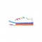 Castro Rainbow Canvas Lace-Up Sneakers - Blue Pink Yellow