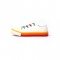 Castro Rainbow Canvas Lace-Up Sneakers - Yellow Orange Red