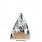 Smooth Patent Leather Graffiti Pattern Pointed Toe Stiletto Heels - Gray