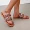 Cappadocia Ethnic Outdoor Slippers Flip Flops - Black