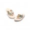 Laguna Summer Beach Slippers Silk Weave Outdoor Flower Flip Flops - Beige