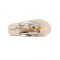 Laguna Summer Beach Slippers Silk Weave Outdoor Flower Flip Flops - Beige