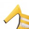 Venice Peep Toe Cuban Heels Platform Summer Slippers - Yellow