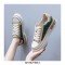 Venesia Canvas Lace-Up Sneakers - Green