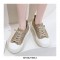 Ragusa Oriental Canvas Lace-Up Sneakers - White