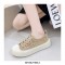 Ragusa Oriental Canvas Lace-Up Sneakers - White