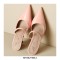 Pointed Toe Kitten Heels Summer Classic Slippers Sandals  - Pink