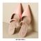 Pointed Toe Kitten Heels Summer Classic Slippers Sandals  - Pink
