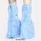 Round Toe Fur Plush Platforms Cute Monster Wedges Platforms Ankle Highs Boots - Blue