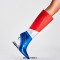 Pointed Toe Strange Leopard Teeth Heels Crocodile Pattern Knee Highs Multicolor Booties