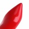 Pointed Toe Stiletto Heels Elastic Thigh Pants Jumpsuit Patent Pumps - Red