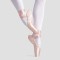 Child and Adult Professional Ballets Flats Points Ribbon Satin Shoes - Beige