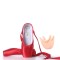 Child and Adult Professional Ballets Flats Points Ribbon Satin Shoes with Pad - Red