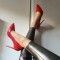 Stiletto Heels Pointed Toe Rivet Decorated Sexy Punk Pumps - Black