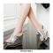 Peep Toe Platforms Rivet DecoratedWedges Summer Slip On Sandals - Silver