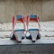 Peep Toe Genuine Leather Front and Rear Straps
 Wedges Heels Sandals - Black