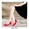 Pointed Toe Stiletto Heels Patent Kdrama Pumps - Yellow