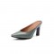 Pointed Toe Round Heels Mules Slippers Sandals - Green