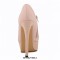 Round Toe Stiletto Heels Matte Side Zipper Platforms Ankle Highs Booties - Red