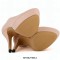 Round Toe Stiletto Heels Matte Side Zipper Platforms Ankle Highs Booties - Red