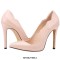 Pointed Toe Stiletto Heels Wave Classic Matte Pumps - Orange