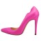 Pointed Toe Stiletto Heels Wave Classic Matte Pumps - Purple