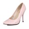 Pointed Toe Stiletto Heels Patent Pumps - Pink