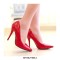 Pointed Toe Stiletto Heels Patent Pumps - Pink