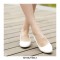 Round Toe Wedding Party Wedges Pumps - White