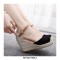 Slope Round Toe Buckle Straps Wedges Heels Platforms Sandals - Black