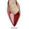 Pointed Toe Ankle Buckle Straps Leopard Pattern Stilettos Pumps Sandals - Red