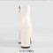 Pointed Toe Chunky Heels Crocodile Pattern Ankle Highs Boots - White Faux Leather