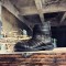 Round Toe Punk Rock Style Genuine Spliced Leather Mid Calf Handmade Ankle Highs Zipper Unisex Boots - Black