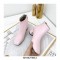 Chunky Heels Autumn Solid Ankle Boots with Back Zipper - Pink