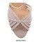 Chunky Heels Ankle Strap Platfom Rhinestones Sandals - Rose Brown