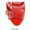 Chunky Heels Peep Toe Buckle Straps Platform Patent Ankle Booties - Red