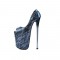 Round Toe Platforms Catwalk Stilettos Pumps - Black