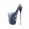 Round Toe Platforms Catwalk Stilettos Pumps - Black