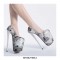 Round Toe Platforms Catwalk Stilettos Pumps - Red