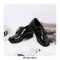 Casual English Lace Up Loafer Oxford Shoes - Black