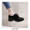 Casual English Lace Up Loafer Oxford Shoes - Black
