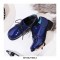 Casual English Lace Up Loafer Oxford Shoes - Blue