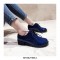 Casual English Lace Up Loafer Oxford Shoes - Blue
