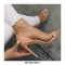 Ankle Straps Peep Toe Stiletto Heels Rivet Decorated Dorsay Pumps - Beige