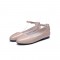 Round Toe Pretty Loafer Ankle Straps Dance Shoes - Nude
