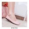 Round Toe Pretty Loafer Ankle Straps Dance Shoes - Pink
