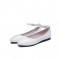 Round Toe Pretty Loafer Ankle Straps Dance Shoes - White