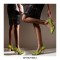 Chunky Heels Half Wedges Snake Print Dress Pumps - YellowGreen