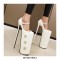 Fly High Platforms Stiletto Super 12 inches Heels Rhinestones Decorated Round Toe Pumps - White